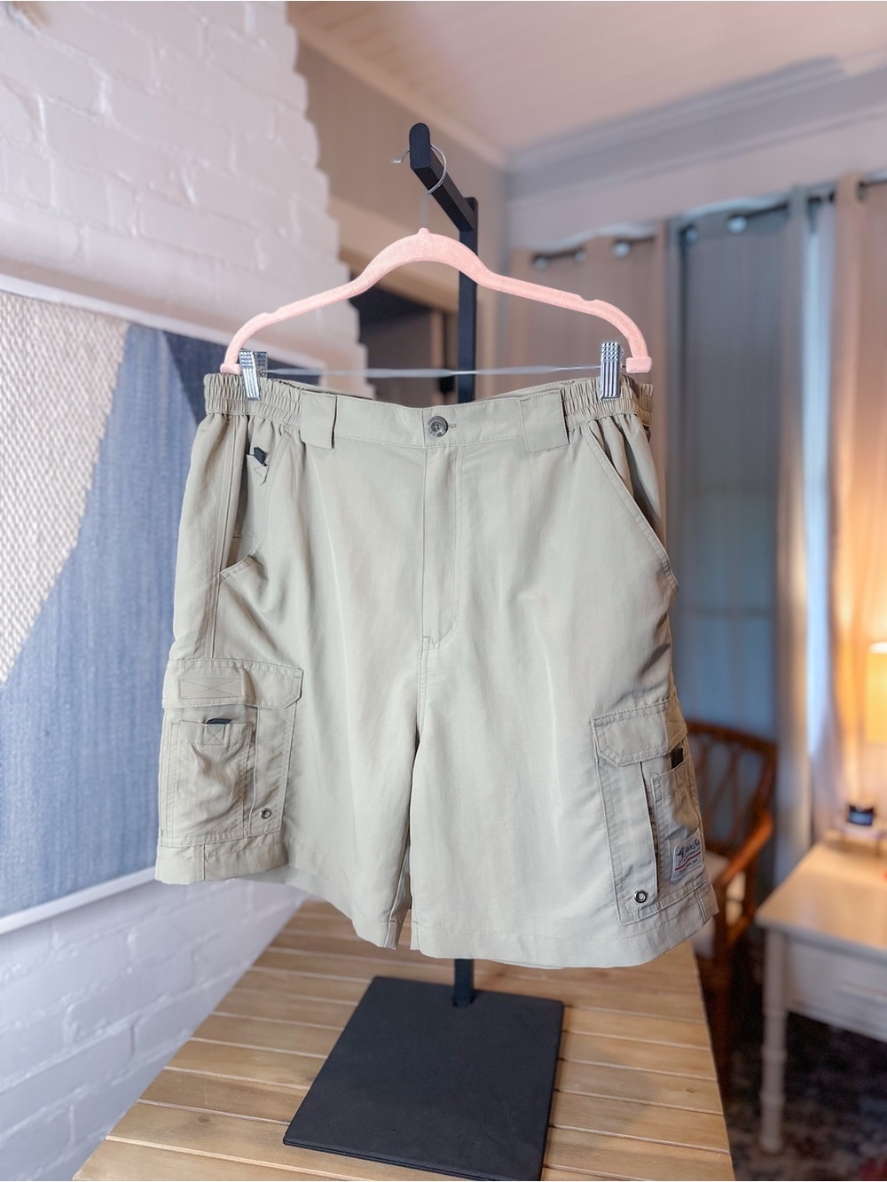 Bimini Bay Outfitters Khaki Elastic Waist Shorts